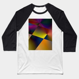 multicolored textured gradient Baseball T-Shirt